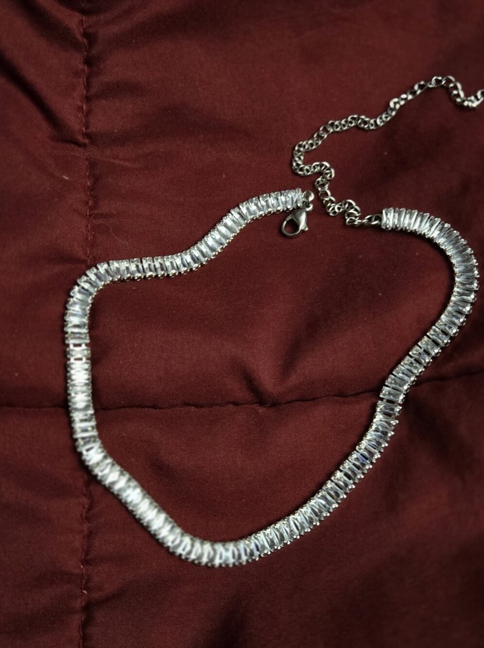 Silver Link Tennis Bracwlet Women Jewelry
